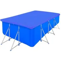 vidaXL Poolverdeck, Poolabdeckung PE Rechteckig 90 g/qm 400x207 cm