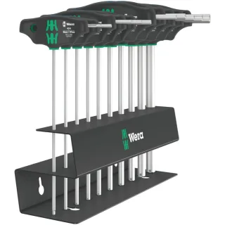 Wera 454/10 HF Set Imperial 1 Schraubendrehersatz Quergriff-Schraubendreher Hex-Plus zöllig, 10-tlg - 05023454001