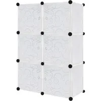 FIVMEN Kleiderschrank DIY Regalsystem Platzsparendes Steckregalsystem