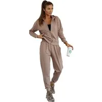 EloModa Jogginganzug Damen Jogginganzug Hoodie & Hose, Made in EU, S - XL (2-tlg)