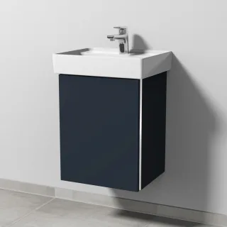 Sanipa 3way Waschtischunterbau zu Villeroy & Boch Collaro Waschtisch mit 1 Tür, Marine-Matt BP8301R