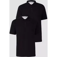 s.Oliver Poloshirt Poloshirt Kragen, Knopfleiste, Logo-Stickerei