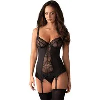 Obsessive Strumpfhalter Heartine Strumpfhalter-Korsett-Set