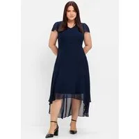 Sheego Etuikleid Abendkleid Kurzarm mit Flügelärmeln