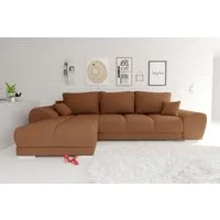 99rooms Ecksofa Antalya, Sofa L-Form, Eckcouch, mit Rückenkissen, Schlaffunktion, Strukturstoff NEVE