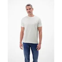 LERROS T-Shirt Basic T-Shirt mit LERROS Logo-Print Two-Tone-Optik / Einfarbig / Elastisch / Atmungsaktiv / Bequem