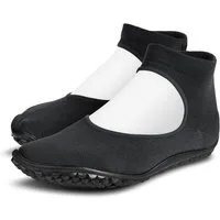 Leguano Ballerina schwarz - Sockenschuh / Hausschuh Barfußschuh