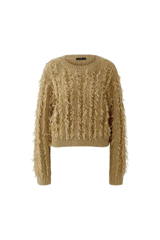 Oui - Pullover brown sugar - Gr. - 44