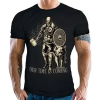 LOBO NEGRO® T-Shirt für den Wikinger Fan: Our Time is Coming