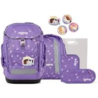 ergobag Schulranzen Schulranzen-Set MAXI PonyBäradies 6-teilig (6-teilig), ergonomisch, ab 1. Klasse, Your-Size-System