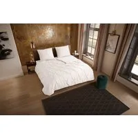 PURE luxury collection Wendebettwäsche Elegence, Microfaser, 2 teilig, Mikrofaser, Uni, Stickerei, luxuriöse Falten, Reißverschluss