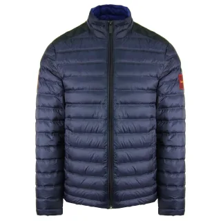Calvin Klein Nylon Herren-Steppmantel, Marineblau