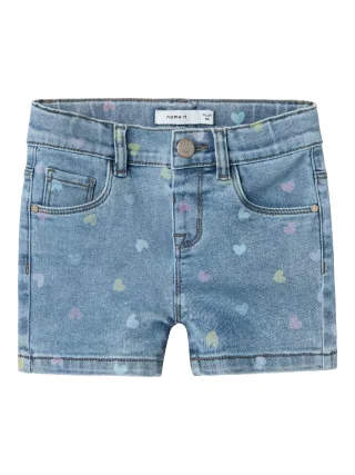 NAME IT - NMFSALLI SLIM DNM SHORTS 3555-ON NOOS Medium Blue Denim - Gr. - 92