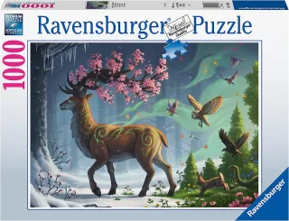 Ravensburger Puzzle 17385 - Der Hirsch als Frühlingsbote [1.000 Teile]
