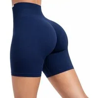 Smilodox Shorts Amaze Pro, Shaped Fit Push Up Booty Radlerhose V-Shape Seamless High Waist Hotpants Scrunch-Effekt Squatproof Gym Yoga Alltag