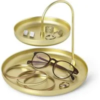 Umbra Schmuckablage Umbra Poise Schmuckaufbewahrung aus Metall in gold