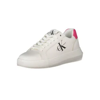 Calvin Klein Weiße Leder Damen Sneaker