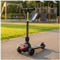 oyajia Cityroller Roller Kinder Scooter Dreiradscooter mit PU LED Räder Faltbar, bis 50 kg,roller kinder,kinder roller,Höhenverstellbar,Hinterradbremse