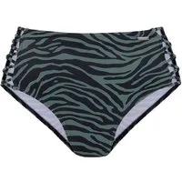 Venice Beach Highwaist-Bikini-Hose Riella mit gekreuzten Bändern