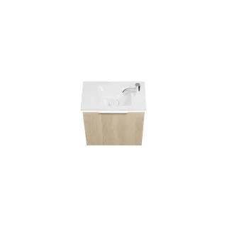 Burgbad Mineralguss Waschtisch-Set Eqio Eiche Dekor Cashmere/Alpinweiss, SFPR052F3180C0001 SFPR052F3180C0001