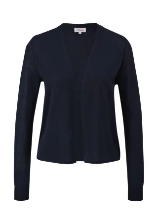s.Oliver Red Label - Strickjacke aus reiner Viskose blau - Gr. - 34
