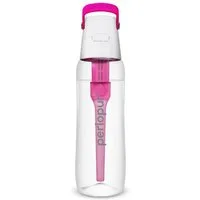 PerloPur Trinkflasche Trinkflasche SOLID mit Filter 0,7 Liter pink