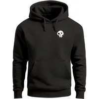 Neverless Hoodie Herren Hoodie mit Skull-Logoprint - Regular Fit Neverless®