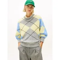 Tommy Hilfiger Strickpullover ALPACA BLEND ARGYLE C-NK LS SWT