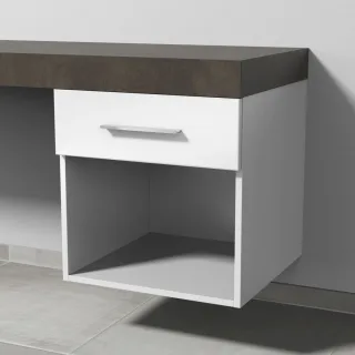 Sanipa Anbau-/Solitärschrank 2morrow (G2353) 510x500x520 Weiß-Glanz, G235378 G235378