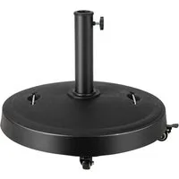 KOMFOTTEU Schirmständer, mit Rollen, für Schirmstöcke 38mm / 48mm