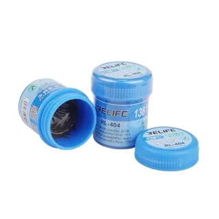 RELIFE RL-404 Lead-free Solder Paste Low Temperature Melting Point 138 Degrees Tin Paste Phone PCB BGA/SMD Template Repa