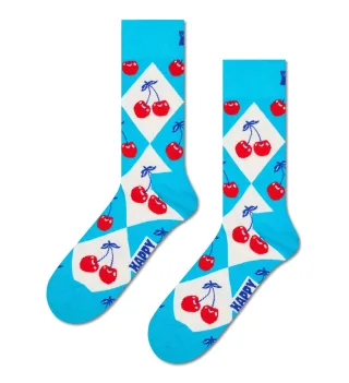 happy socks - Cherry Argyle Sock Grün - Gr. - 38