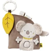 Fehn Greifspielzeug Australia, Stoffbuch, mit Ring zur Befestigung an Kinderwagen, Babyschale oder Bett