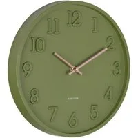 Karlsson Uhr Wanduhr Calma Army Green