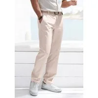 John Devin Chinohose regular-fit, lange Oxford Hose aus elastischer Baumwoll-Qualität