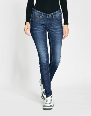 GANG Damen Jeans 94NIKITA - skinny fit Jeans blue dark wash