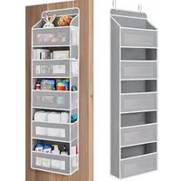 Ophy Hängeregal Hängeaufbewahrung mit 5 Netztaschen – Organizer für Tür, großes Fassungsvermögen, 5 Ebenen (Hängeregal, Taschen-Organizer)