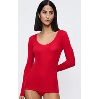 Triumph Longsleeve Beauty Layers Top Scoop Neck Langärmeliges Top mit sinnlichem, tiefem Rundhalsausschnitt