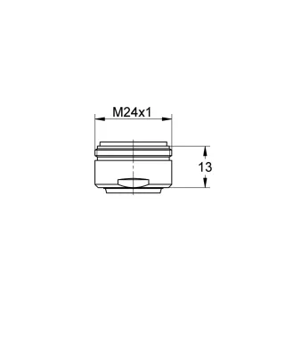 EICHELBERG Mousseur 440436 XtraClean Außengewinde M 24 x 1 chrom, 44043626 44043626
