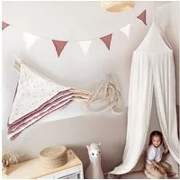 lilimaus Wimpelkette Sternenkette für Kinderzimmer - handgenähte Stoff-Girlande, handgefertigte Stoff-Girlande ca. 300 cm - Wimpel oder Sterne