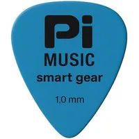 pi-music Plektrum Gitarrenplektrum – Blau, 1,0 mm, Standardform