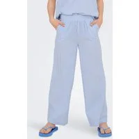 KIDS ONLY Loungehose KOGSMILLA LIFE STRIPE PANT WVN NOOS aus Baumwolle, Relaxed Fit, weiter gerader Beinausschnitt