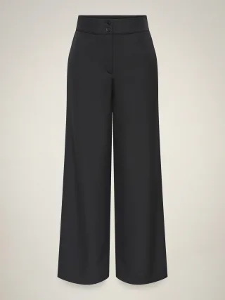 JDY - JDYDORA HW WIDE PANT PNT Black - Gr. - 32