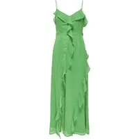 pieces Maxikleid - sommerliches Maxikleid ohne Ärmel in Unifarbe
