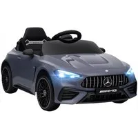 AIYAPLAY Elektro-Kinderauto Merceds-Benz AMG GTR Kinderauto mit 2,4G Fernbedienung, Hupe, Belastbarkeit 25 kg, (1-tlg), für 3-6 Jahre Kinder, Grau