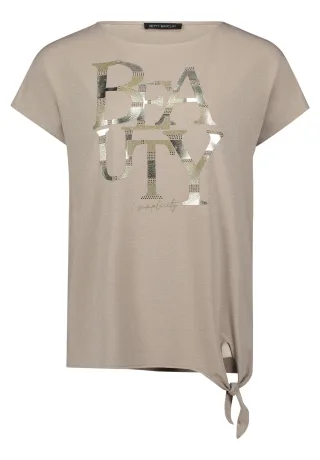 Betty Barclay - Halbarm-Shirt Grau Beige - Gr. - 40
