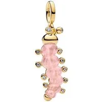 Pandora Bead 764489C01, Charm-Anhänger Rosafarbene Raupe