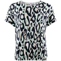 STOOKER WOMEN Kurzarmshirt STCLEA Print T-Shirt Regular Fit T-Shirt Spitzen- Shirt für Damen