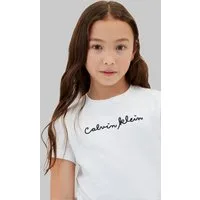 Calvin Klein Jeans T-Shirt Rundhalsausschnitt, Slim Fit, reine Baumwolle