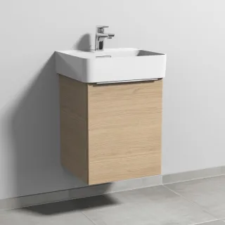 Sanipa 3way Waschtischunterbau zu Laufen VAL Waschtisch mit 1 Tür, Eiche-Nordic UM82048